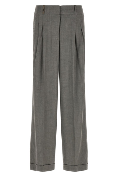 peserico wide trousers redefine the codes of contemporary tailoring through a re