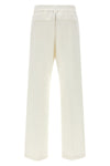 stretch cotton blend jersey pants