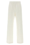 stretch cotton blend jersey pants