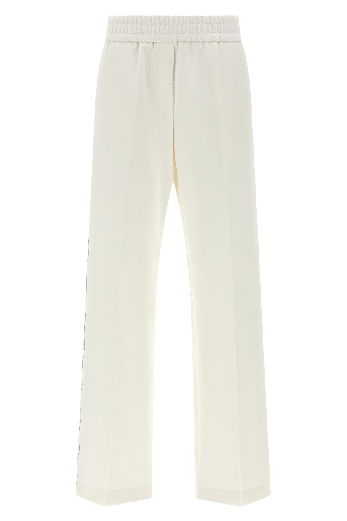 stretch cotton blend jersey pants