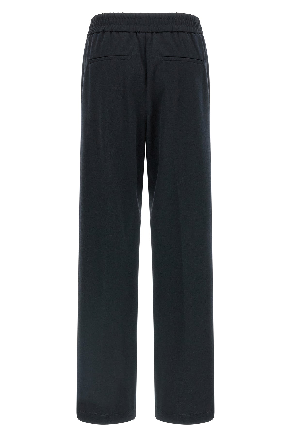 stretch cotton blend jersey pants