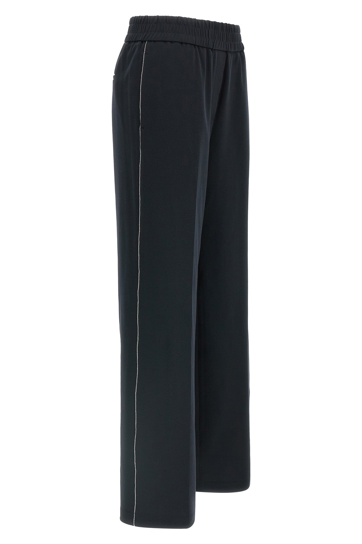 stretch cotton blend jersey pants