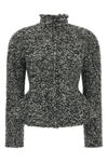 the alberta ferretti virgin wool blend blazer stands out for its sophisticated b