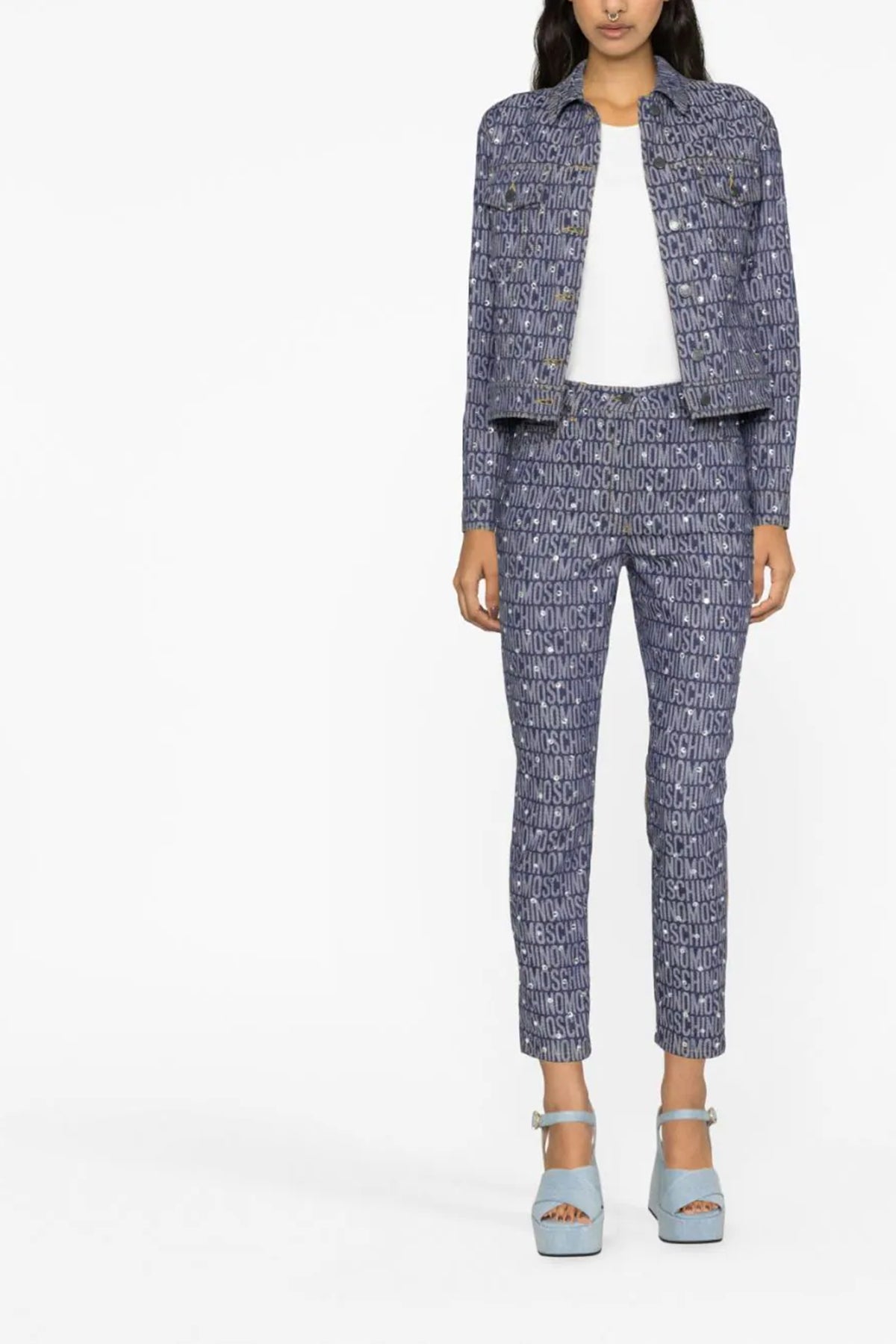 cotton denim blend jacket