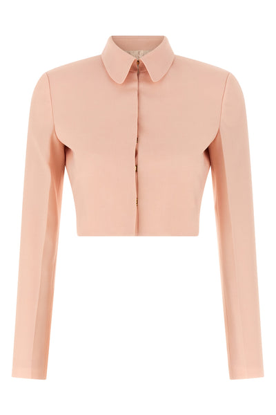 tropical wool bolero blazer