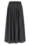 the peserico midi skirt redefines the volumes of the female wardrobe through a f