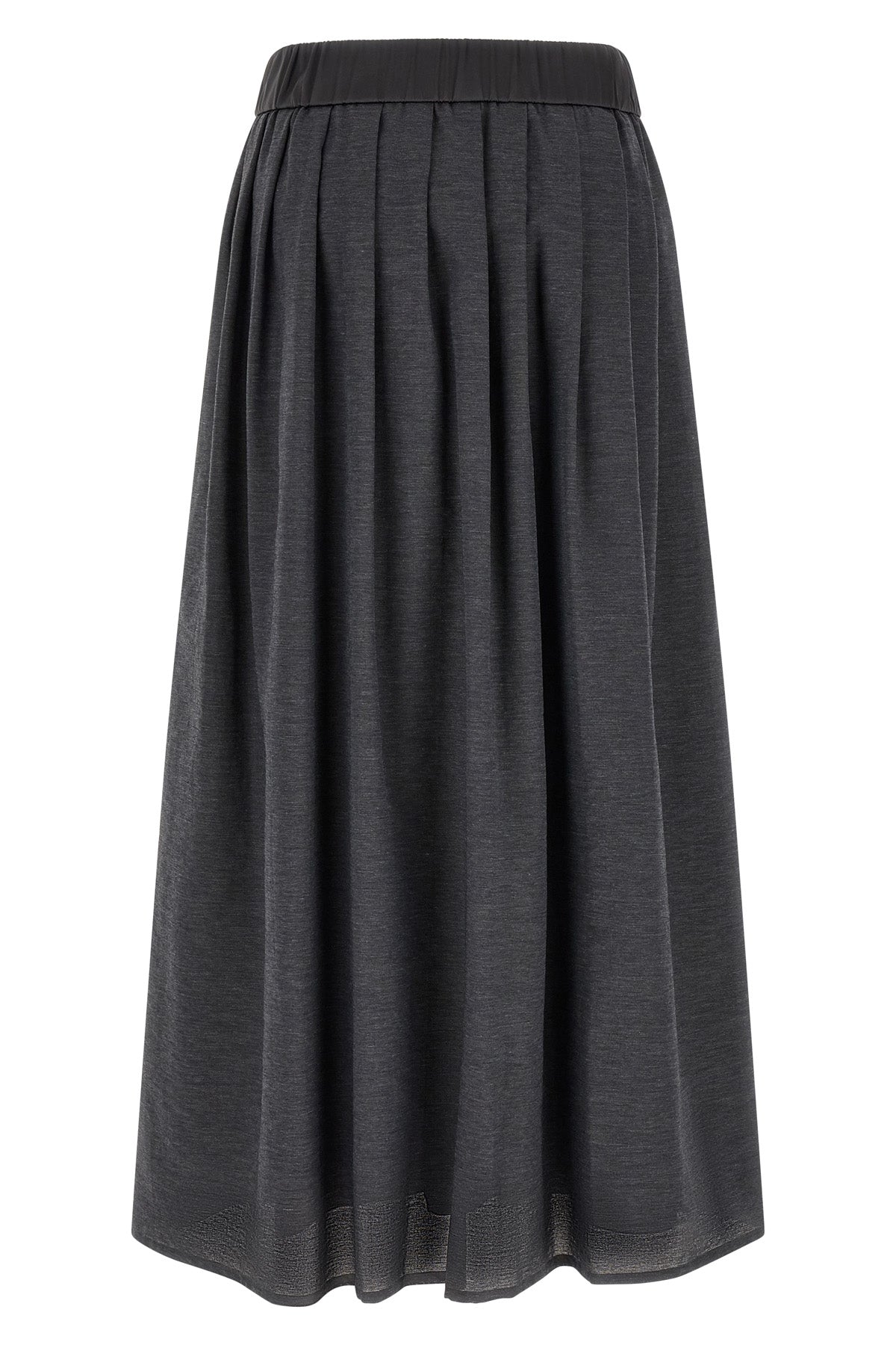 the peserico midi skirt redefines the volumes of the female wardrobe through a f