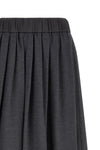 the peserico midi skirt redefines the volumes of the female wardrobe through a f