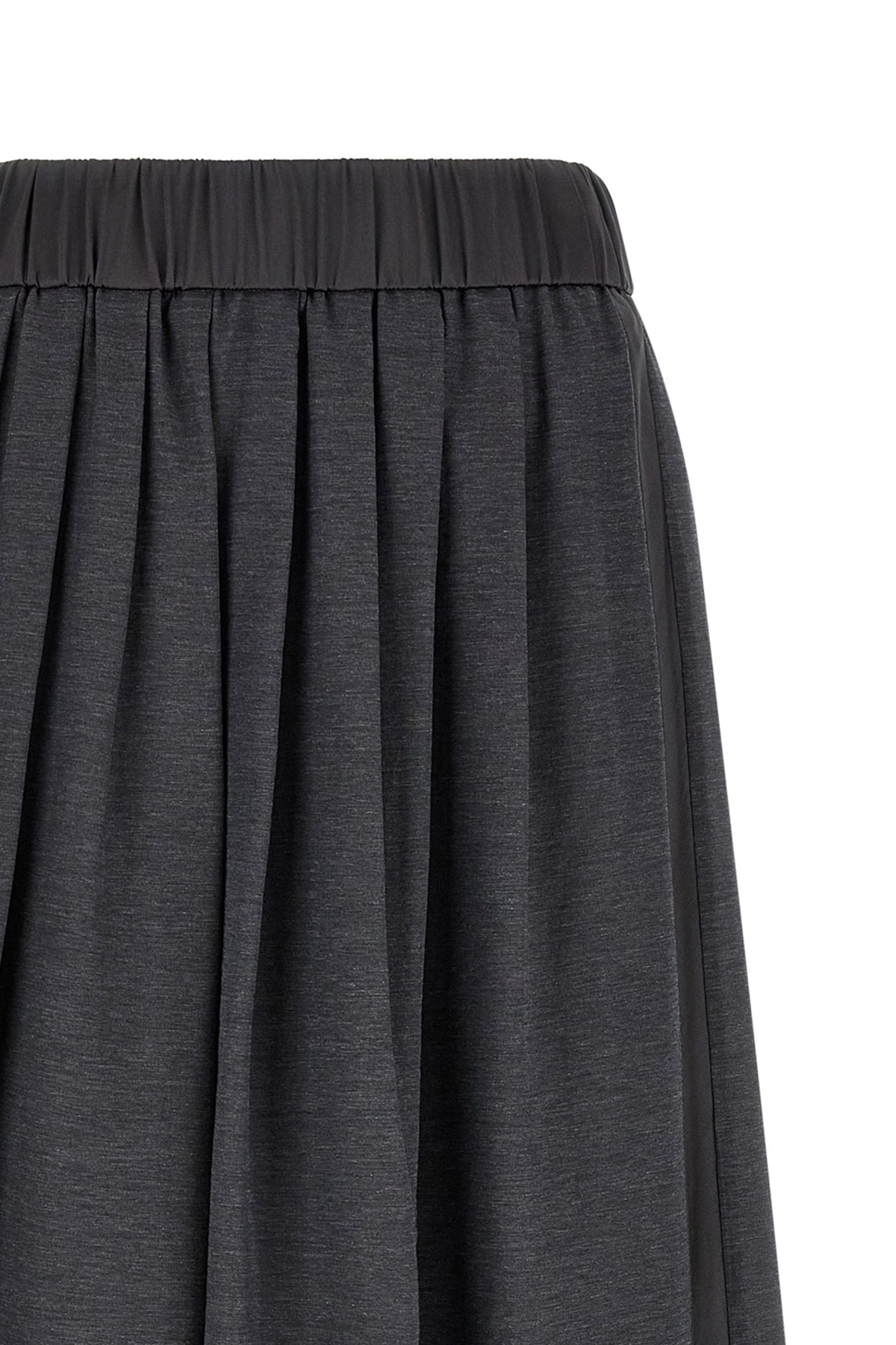 the peserico midi skirt redefines the volumes of the female wardrobe through a f