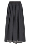 the peserico midi skirt redefines the volumes of the female wardrobe through a f