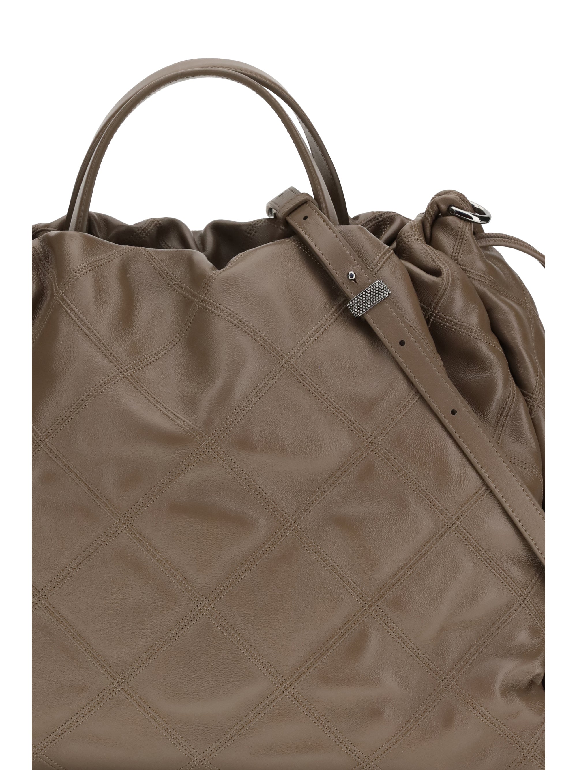 large quilted mellow handbag