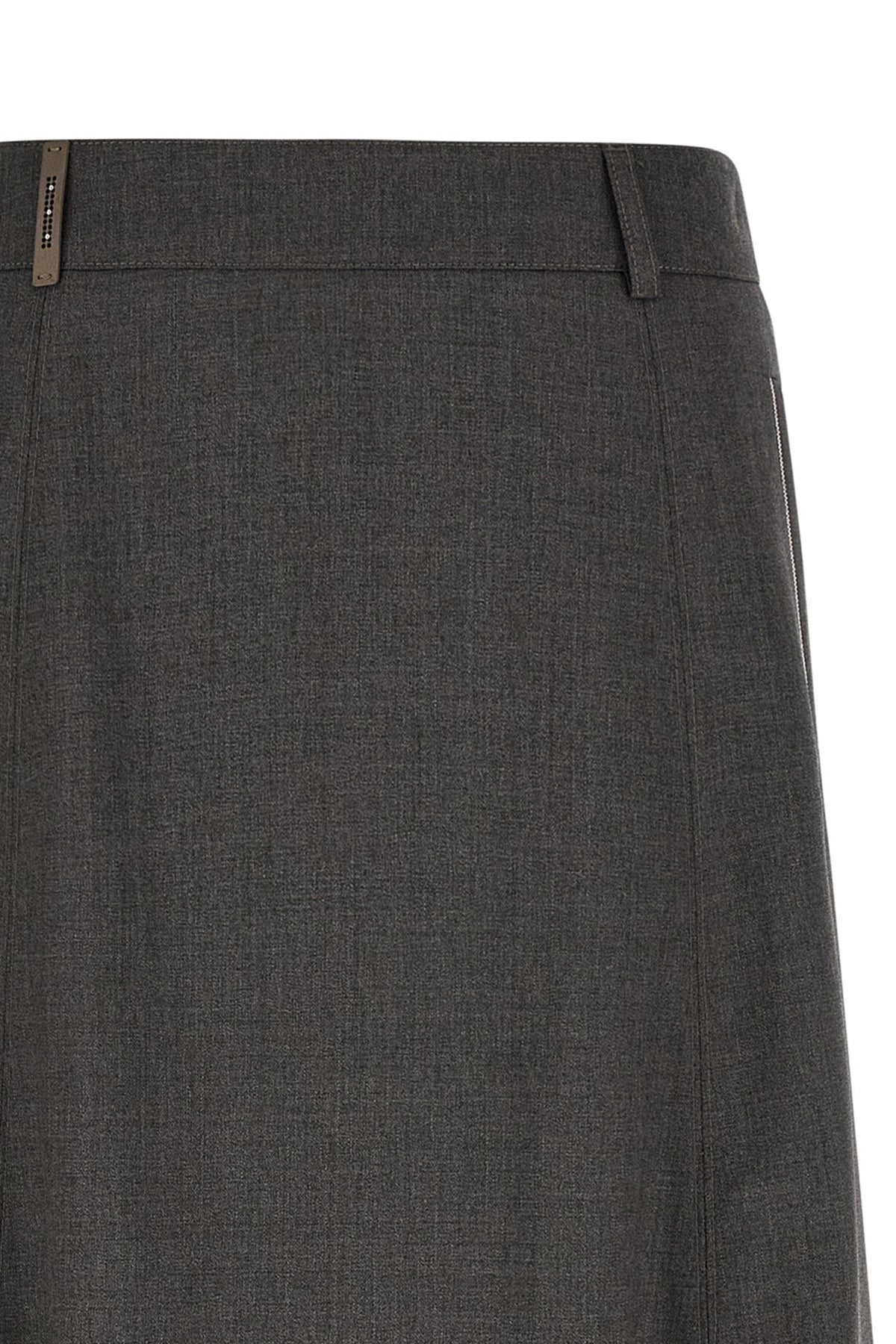 the peserico flared skirt defines a new concept of daily tailoring through fluid