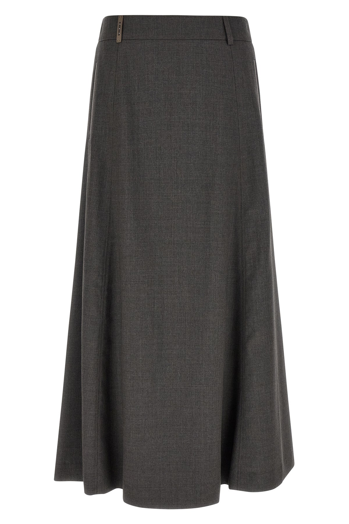 the peserico flared skirt defines a new concept of daily tailoring through fluid