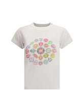 BALENCIAGA M graphic logo crew neck t-shirt