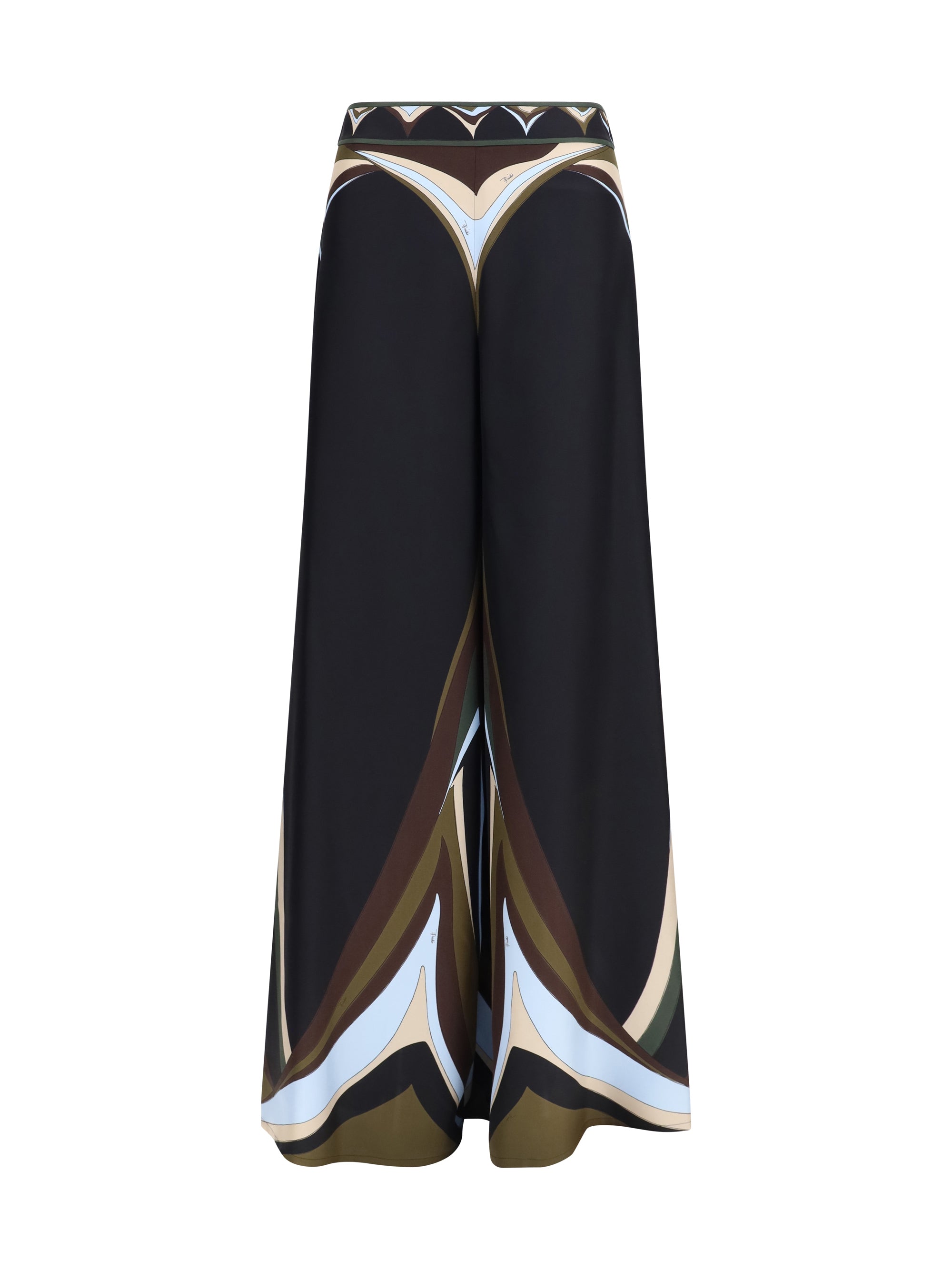 silk printed palazzo pants