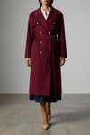 alberta ferrettis long coat reinterprets the classic trench coat silhouette thr
