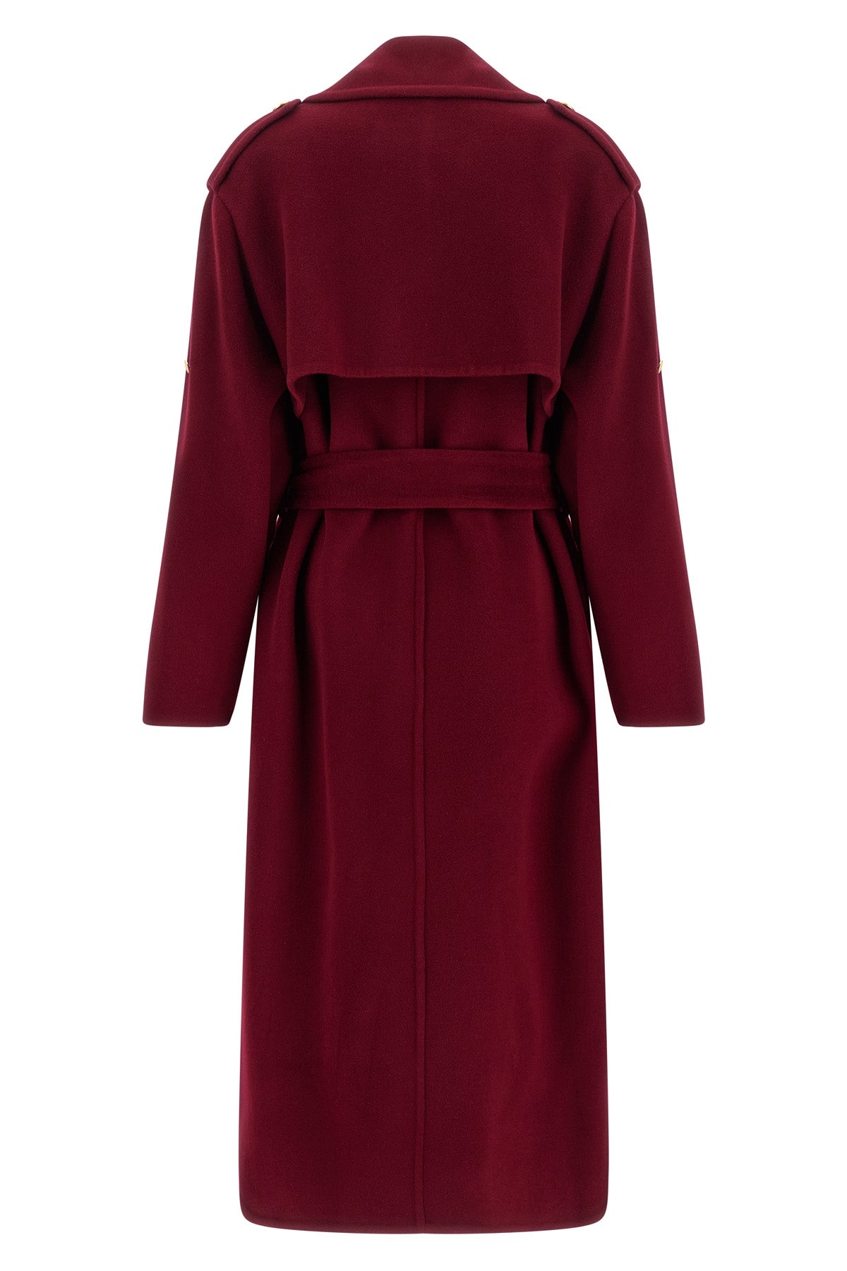 alberta ferrettis long coat reinterprets the classic trench coat silhouette thr