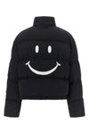 the moschino x smiley bomber jacket redefines the volumes of outerwear through a