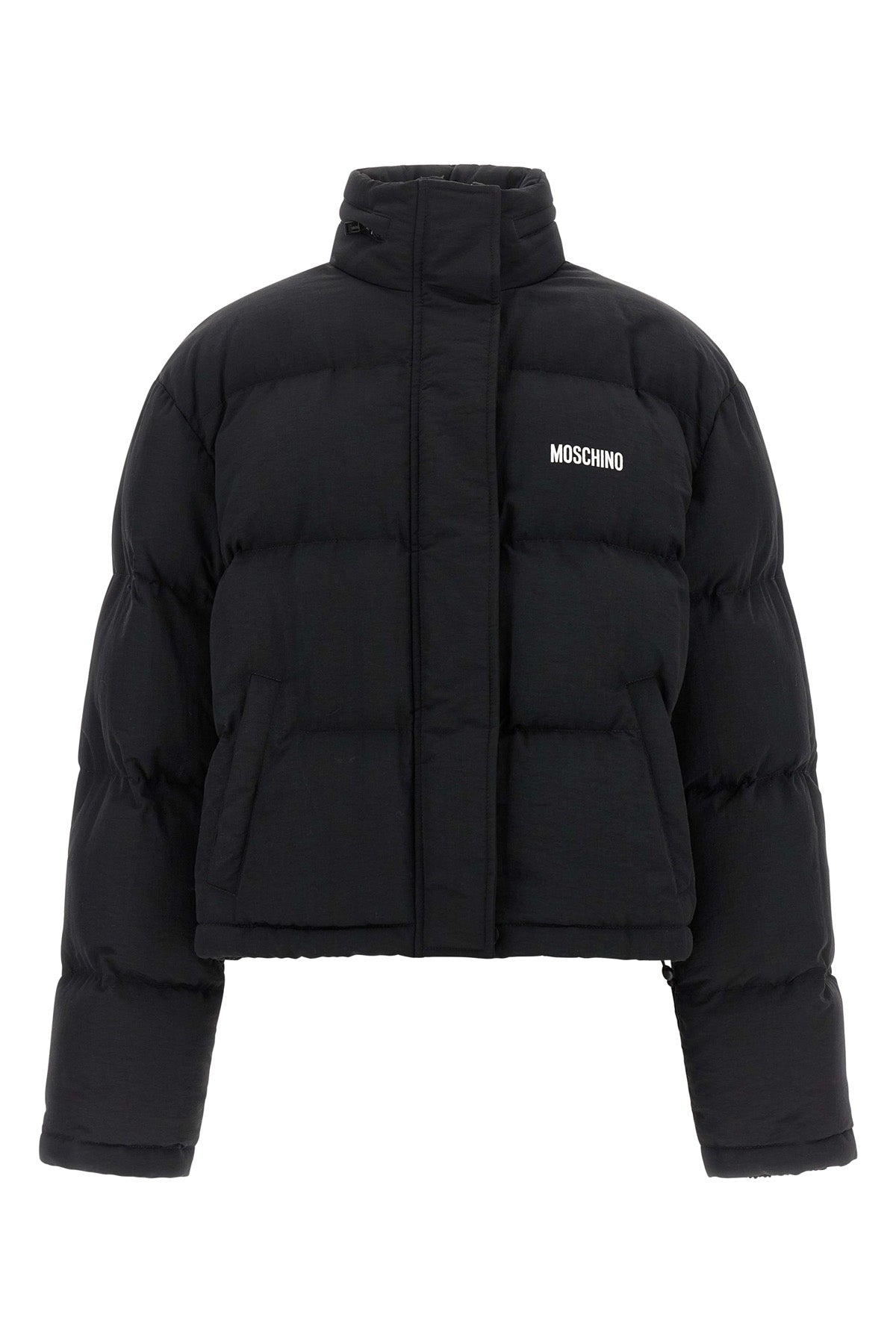 the moschino x smiley bomber jacket redefines the volumes of outerwear through a
