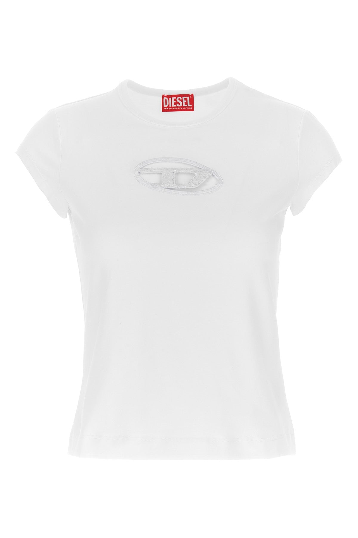 t-angie crewneck t-shirt in stretch cotton