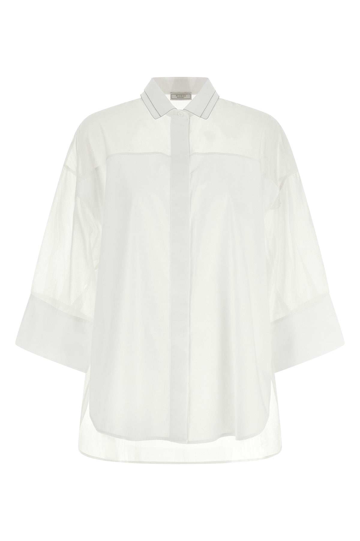 stretch cotton poplin shirt