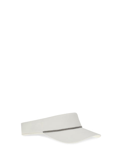BRUNELLO CUCINELLI L nylon visor with shiny band