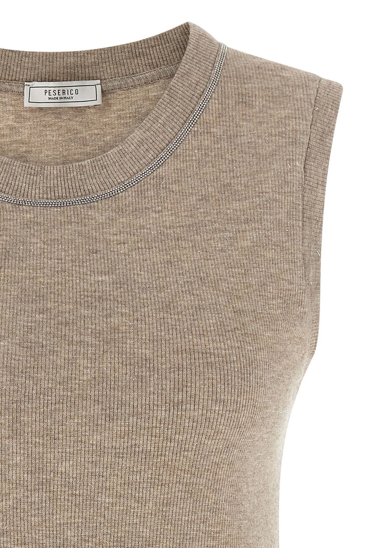 ribbed viscose top woven