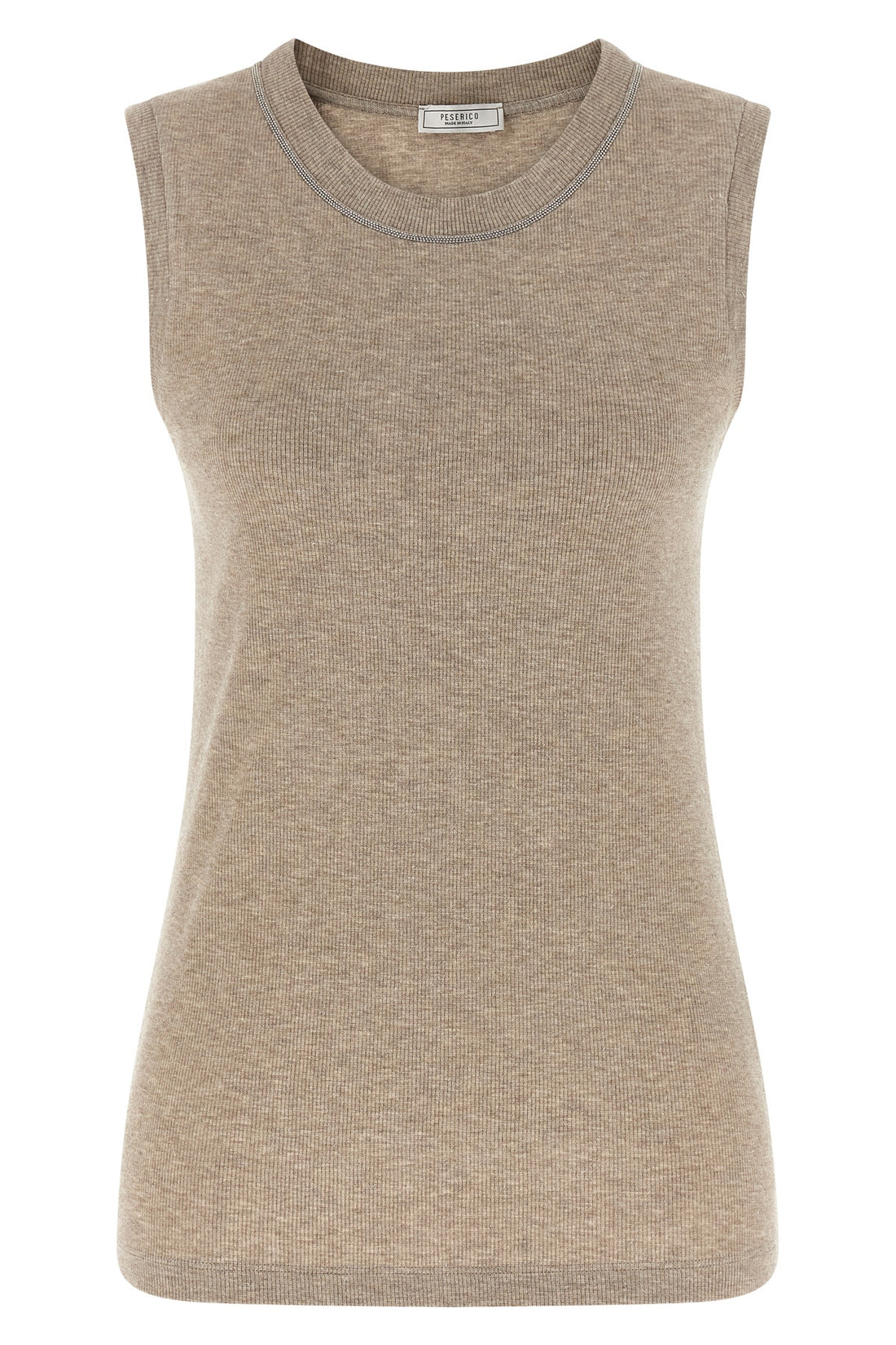 PESERICO 38 ribbed viscose top woven