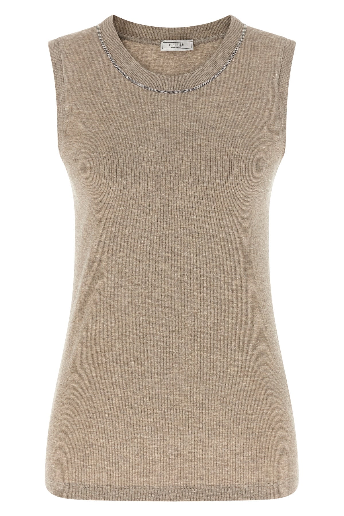ribbed viscose top woven