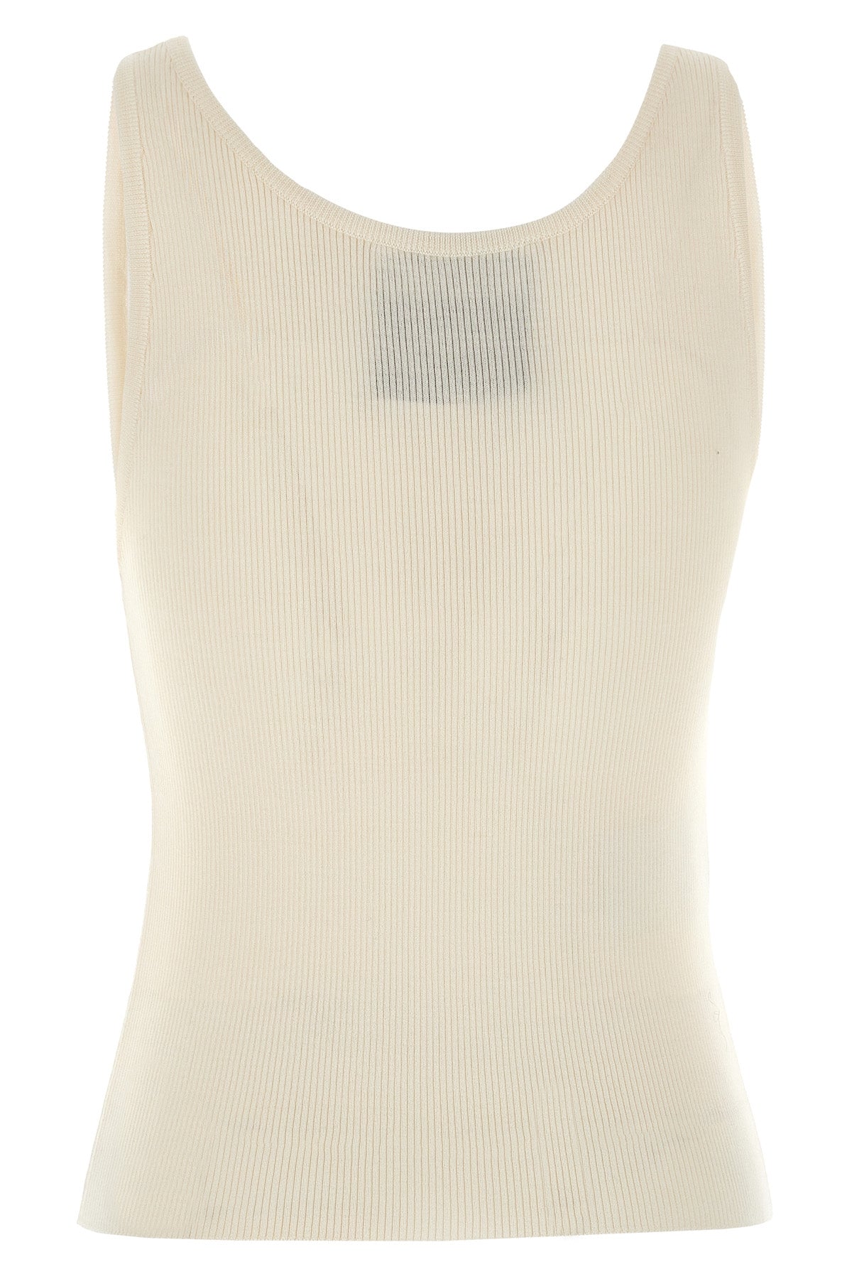silk blend knit top