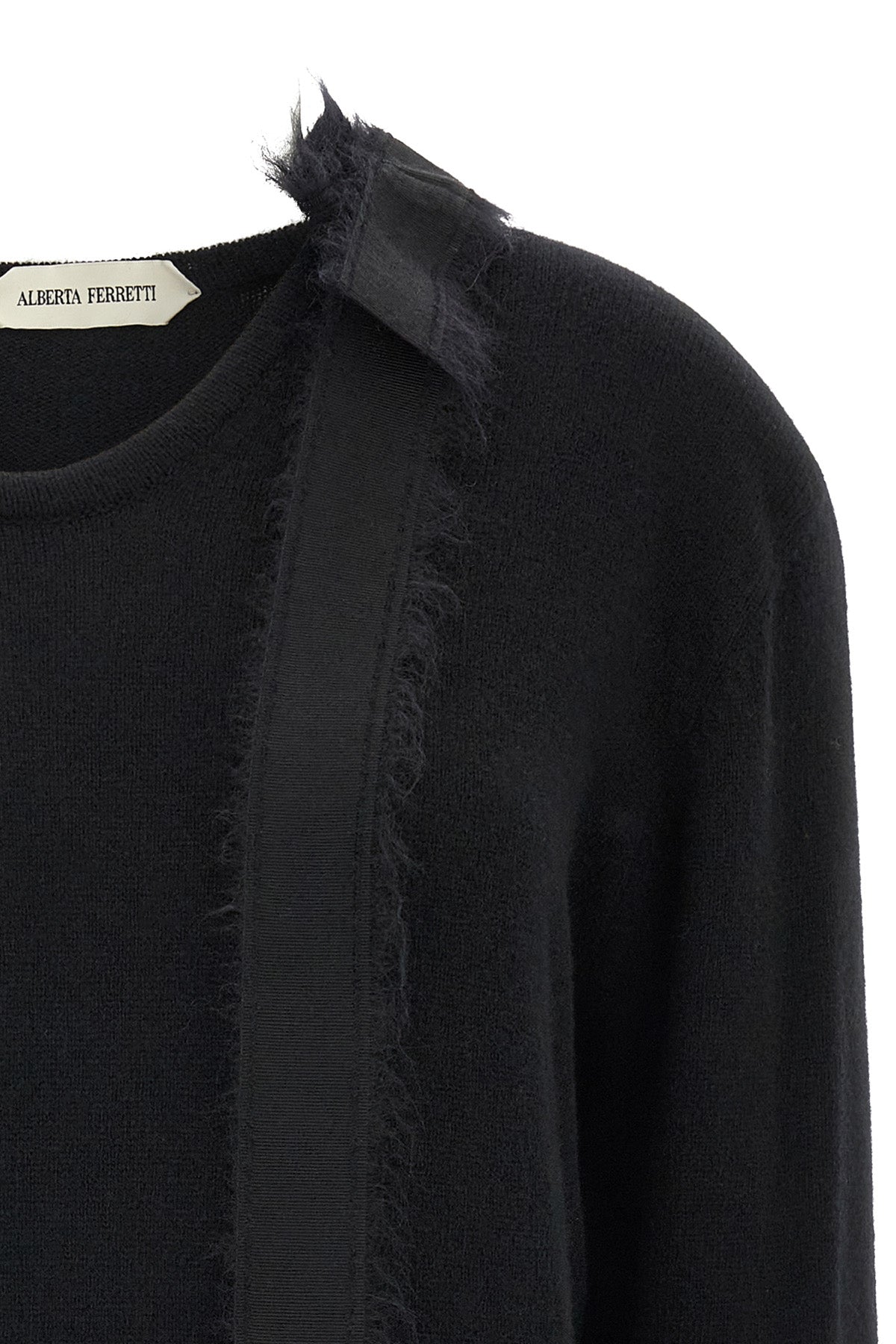 the alberta ferretti pure cashmere sweater redefines the codes of luxury knitwea