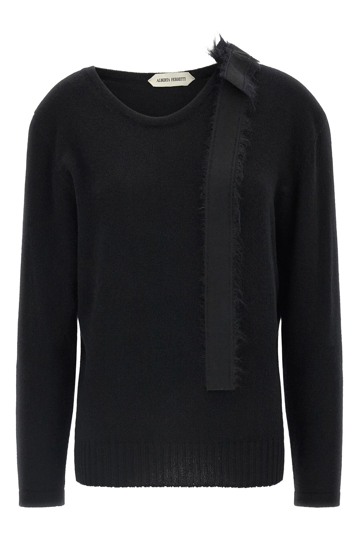 the alberta ferretti pure cashmere sweater redefines the codes of luxury knitwea