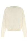 the alberta ferretti sweater in pure virgin wool is distinguished by a relaxed s