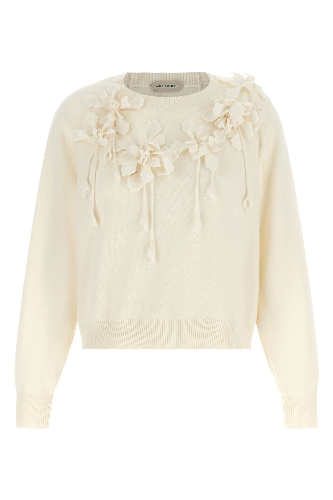ALBERTA FERRETTI 38 the alberta ferretti sweater in pure virgin wool is distinguished by a relaxed s
