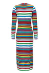 long striped stretch viscose cardigan