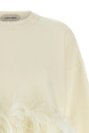 the alberta ferretti cropped jersey stands out for its relaxed silhouette in the