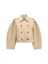 double-breasted belted jacket