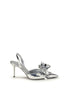 MACH & MACH 36 cadeau silver wrapped leather pumps