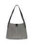 BALMAIN OS jacquard and leather tote bag