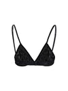 flocked monogram mesh bra