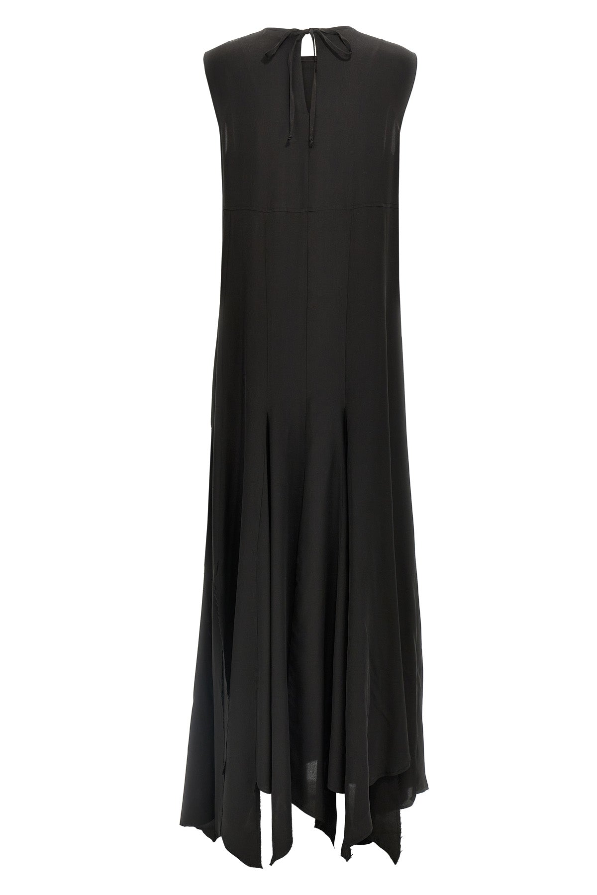 spicchi crepe de chine silk dress