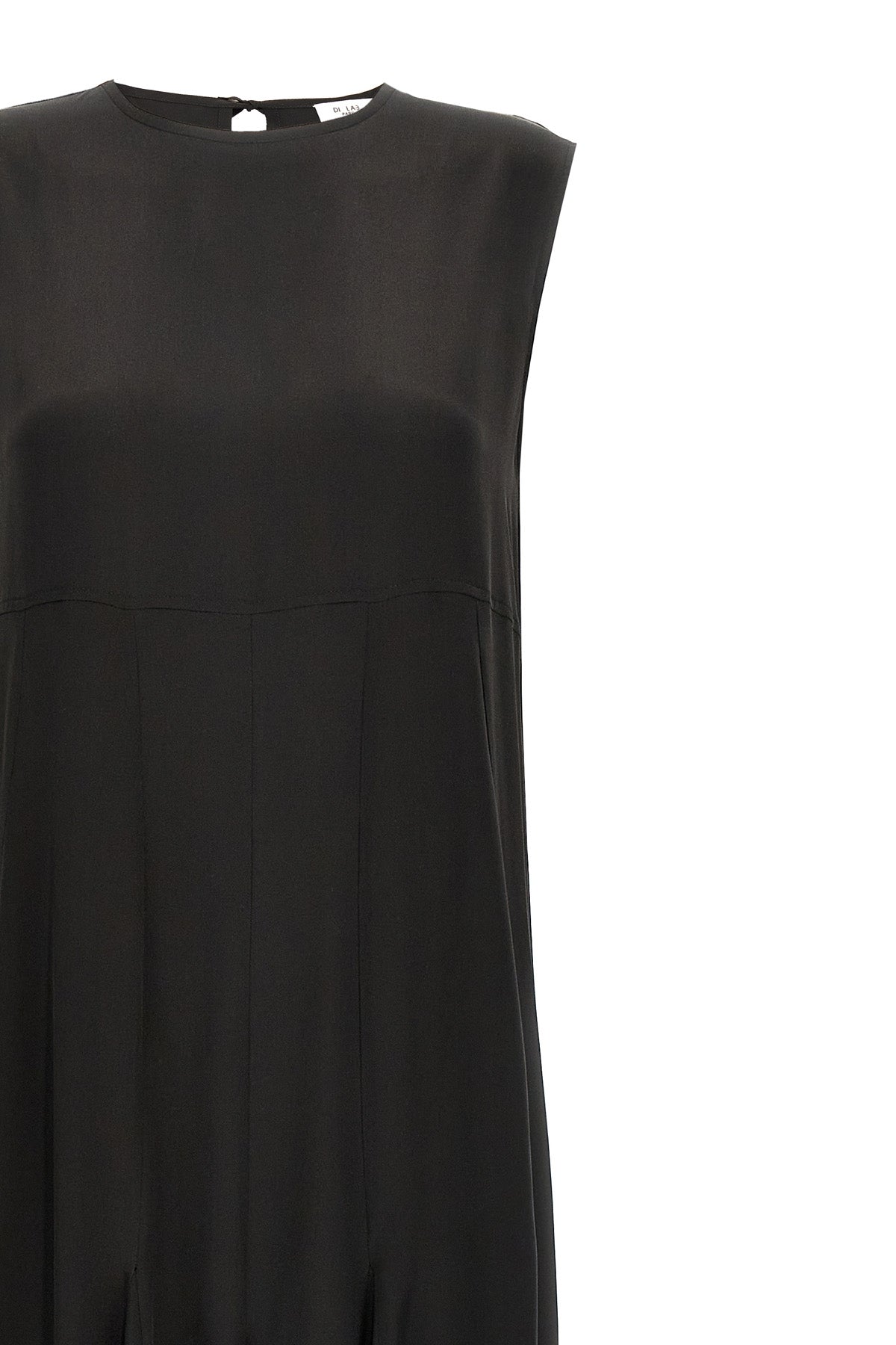 spicchi crepe de chine silk dress