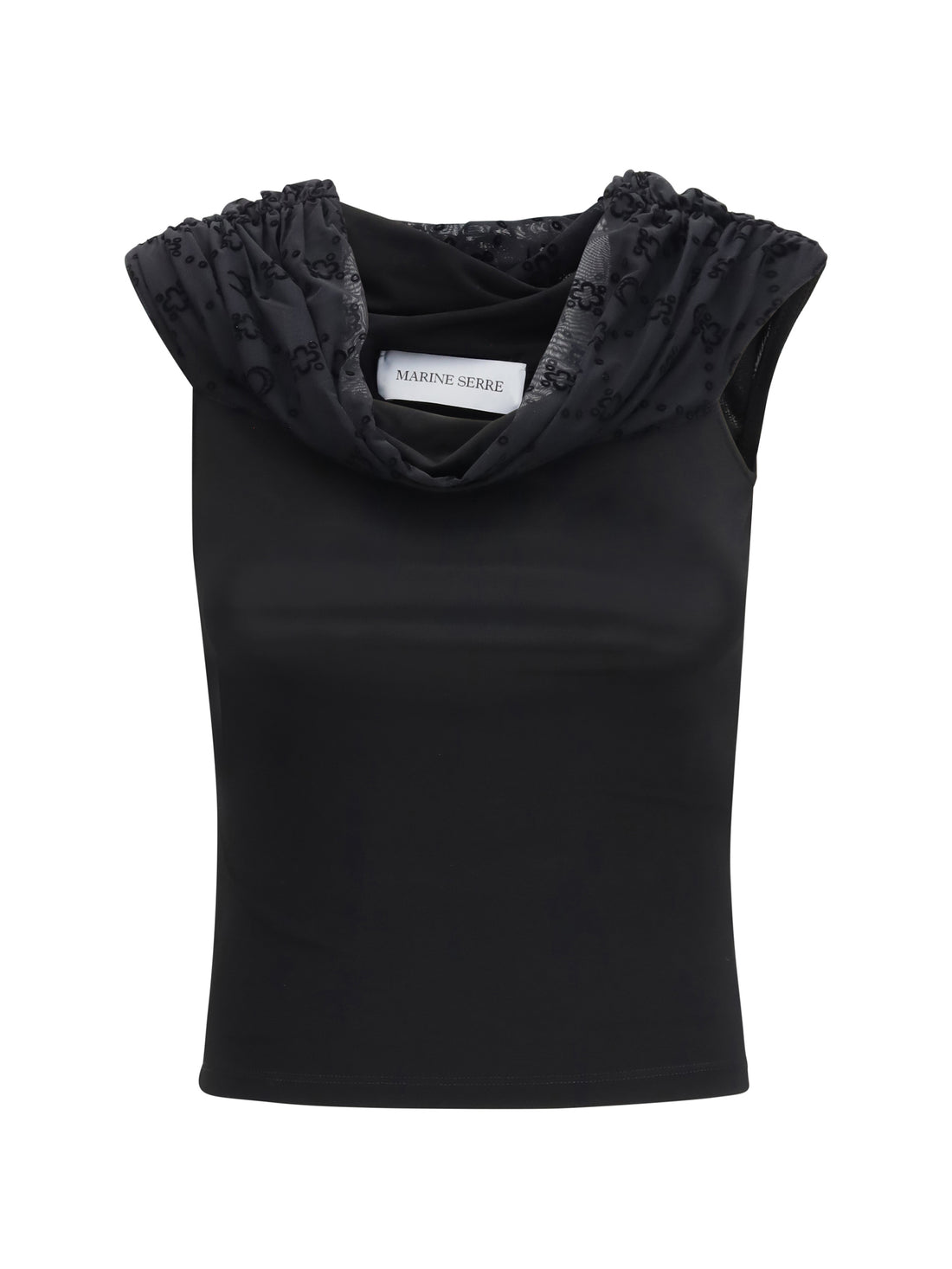 MARINE SERRE 36 off shoulder draped top