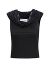 off shoulder draped top