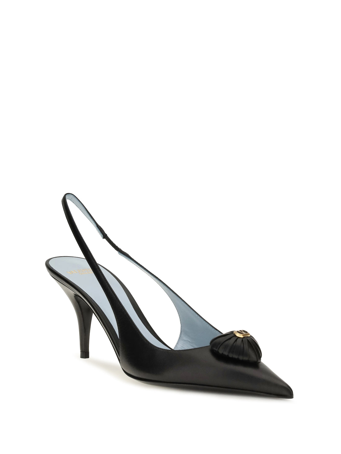 VALENTINO GARAVANI 36 coeur royal slingback leather pumps