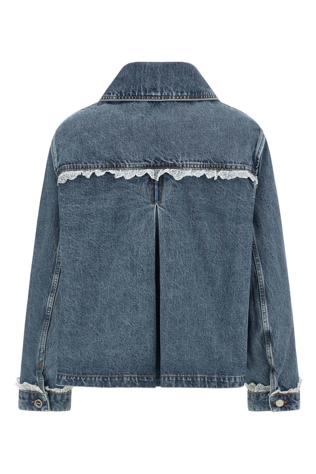 GANNI 34 the denim jacket ganni redefines the codes of casual dress through a structured
