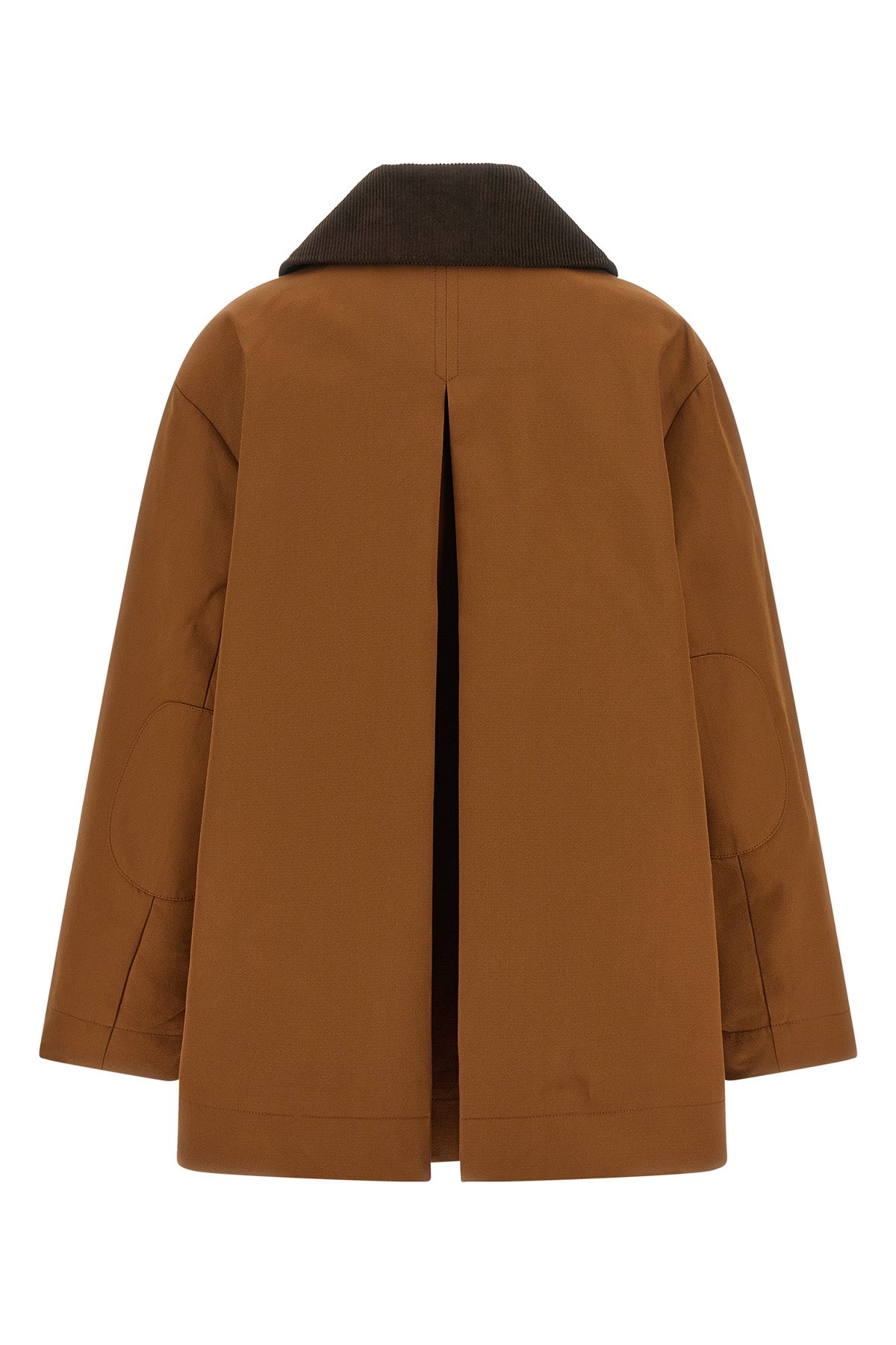the ganni jacket reinterprets the workwear aesthetic through sartorial volumes a