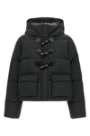 the ganni short down jacket redefines the codes of outerwear through a structure