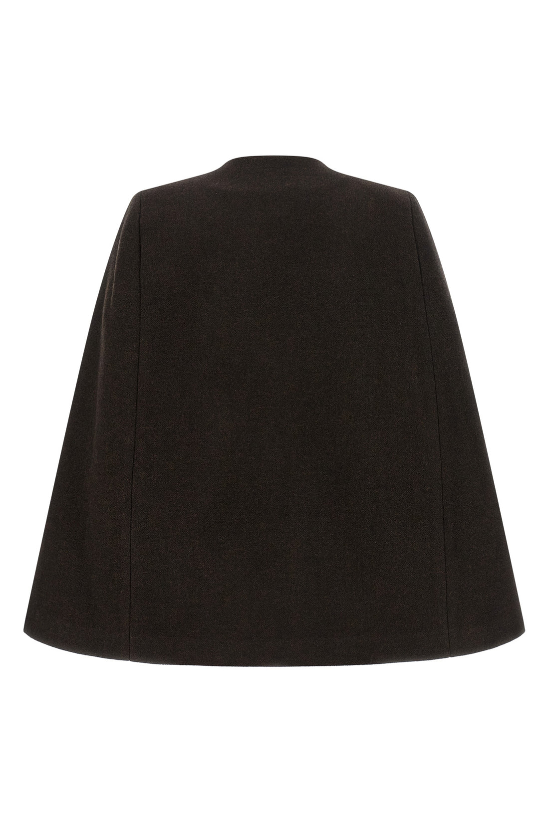 GANNI 36 the ganni cape redefines the volumes of the outerwear through a flared and envel