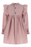 oxford cotton striped mini dress
